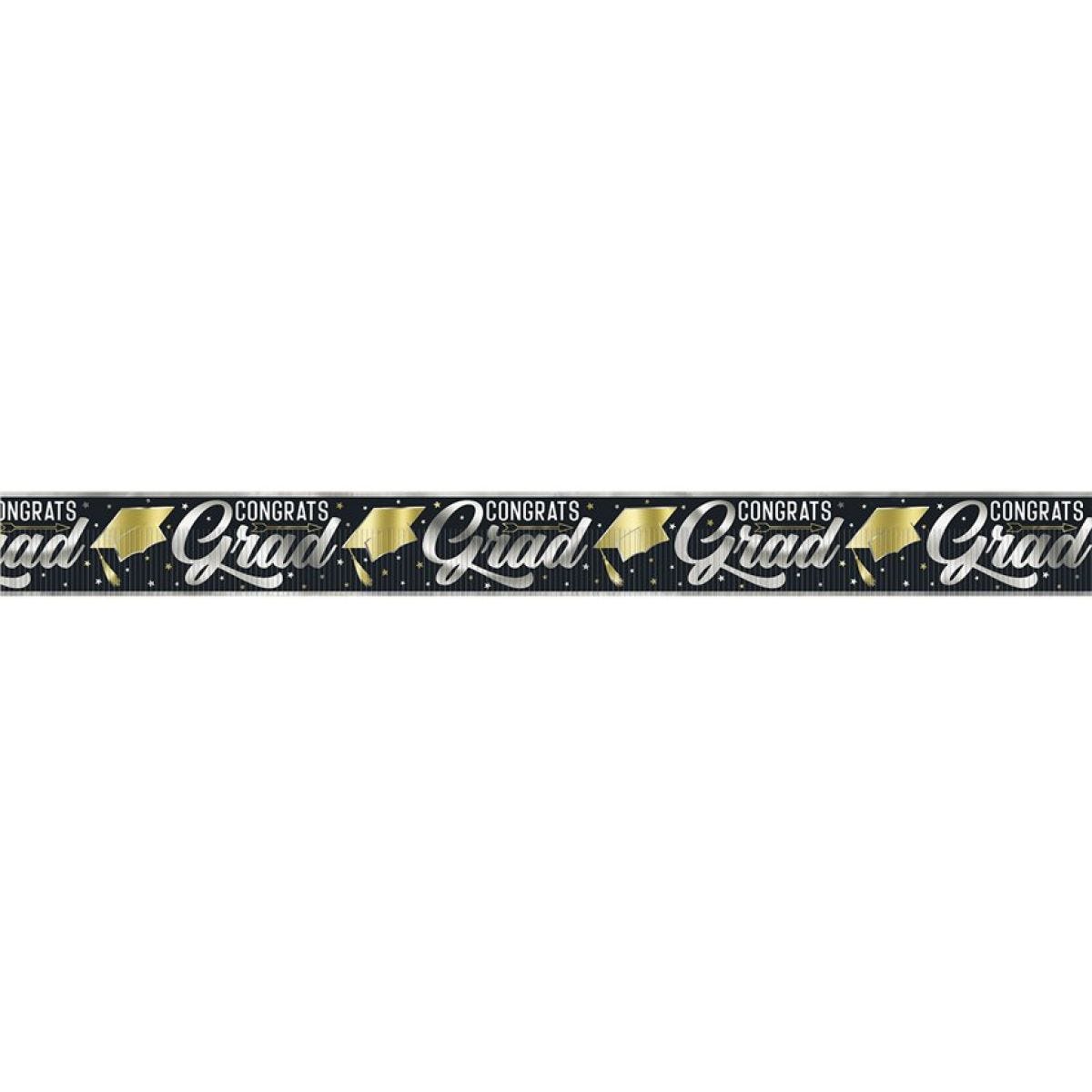 Graduation Foil Fringe Banner - 3.65m