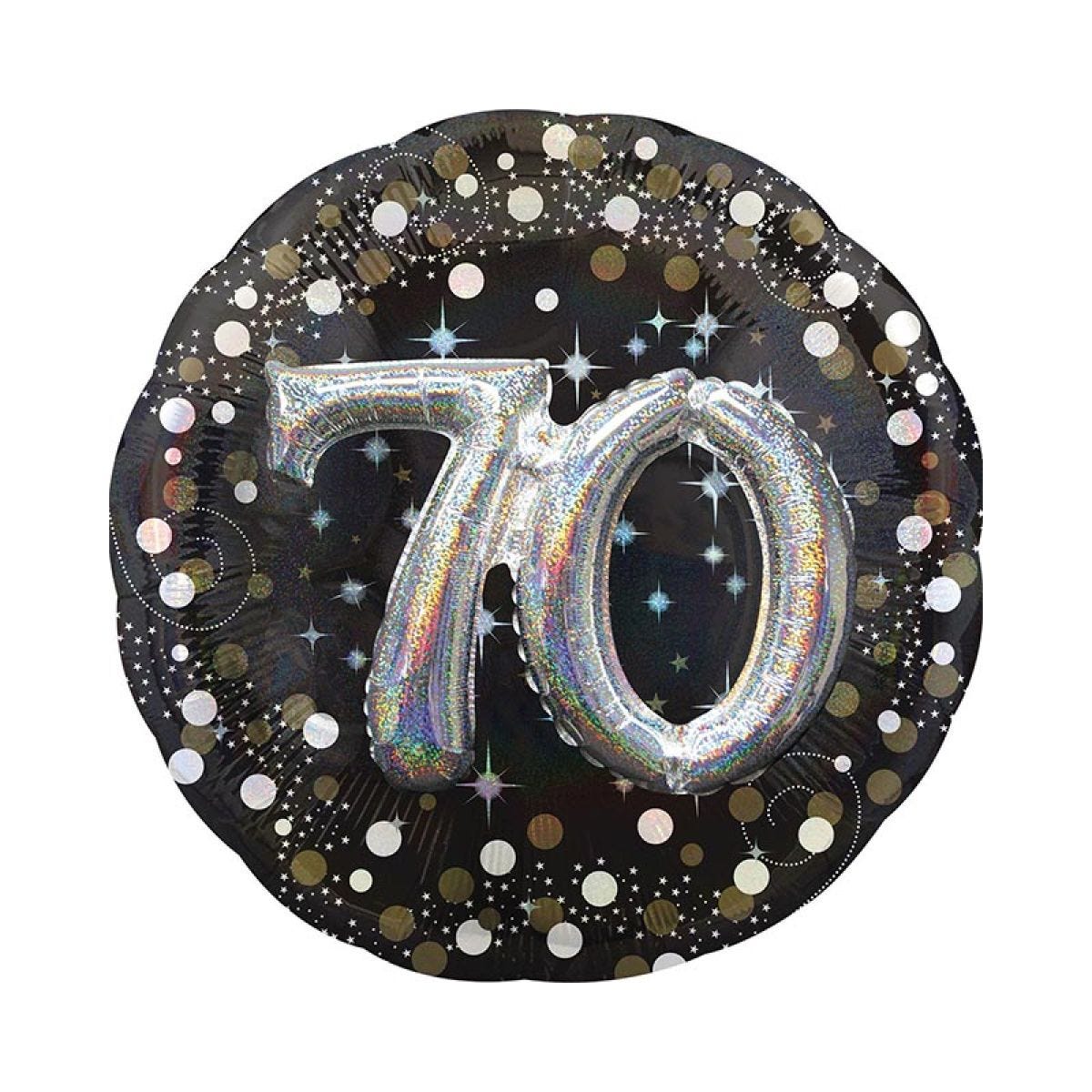 Gold Sparkling Celebration 70th Birthday Pop Foil Balloon