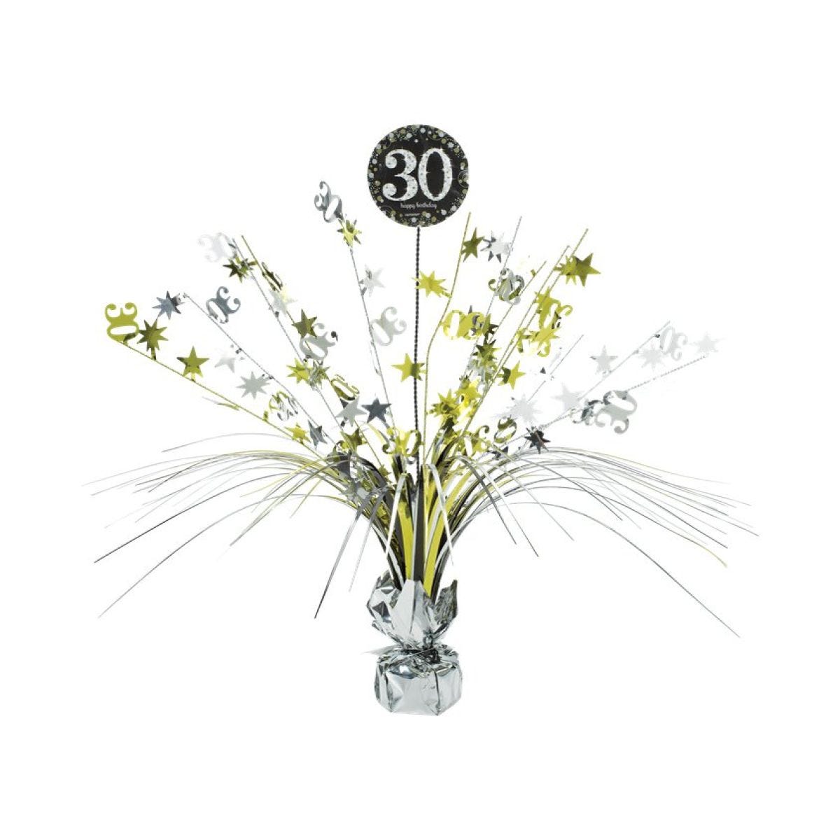 Sparkling Celebration 30th Foil Table Centrepiece - 33cm