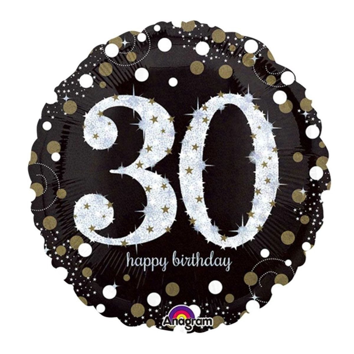 Sparkling Celebration 30th Birthday Balloon - 18" Foil