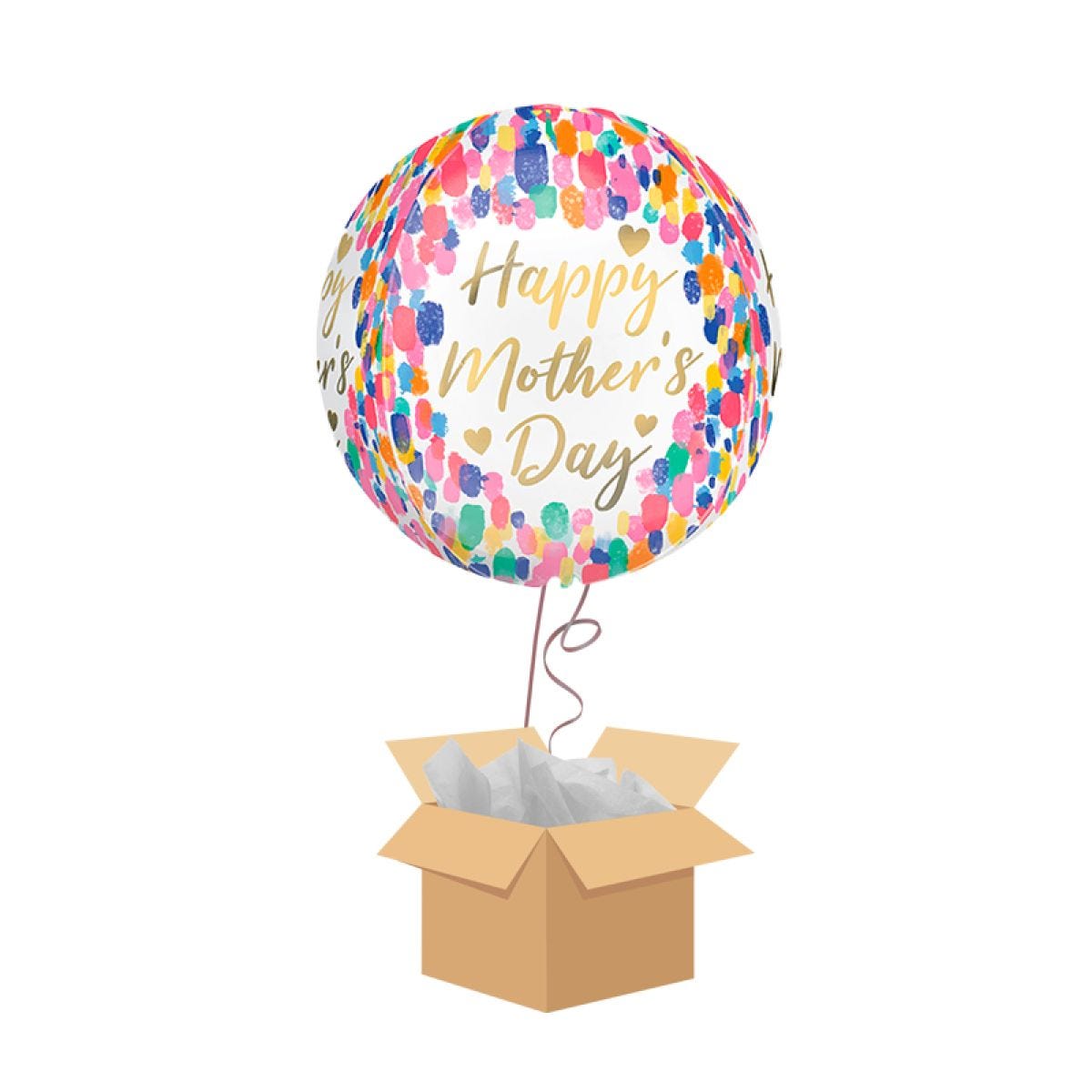 Mother&apos;s Day Watercolour Orbz Balloon - Delivered Inflated