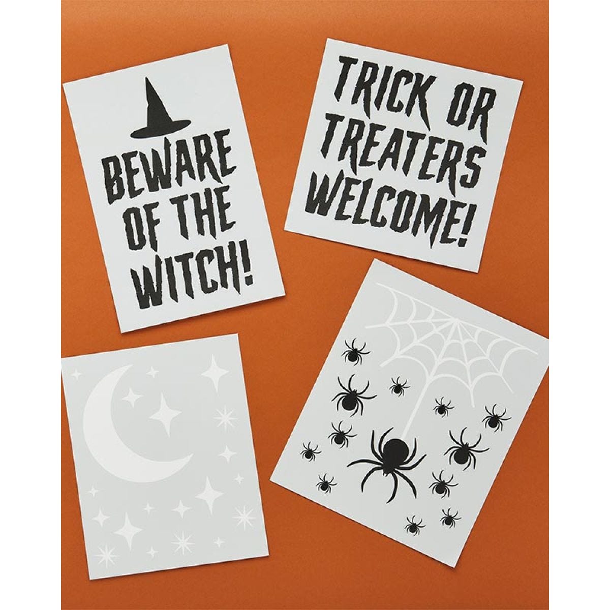 Trick or Treat Window Clings (4pk)