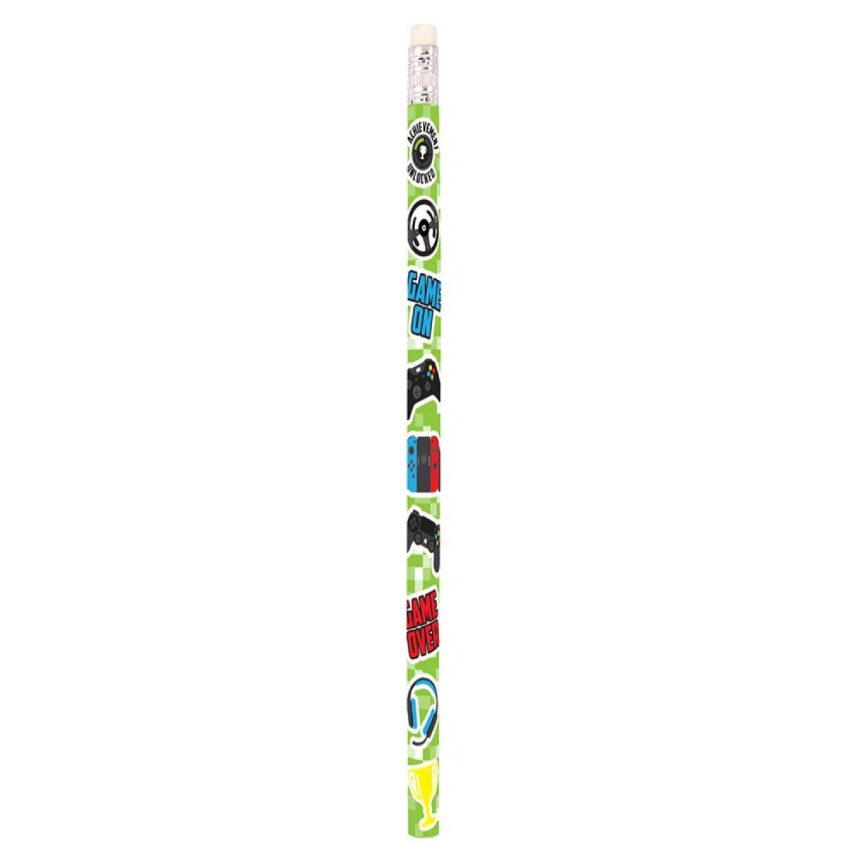 Gamer Pencil with Eraser (6pk)