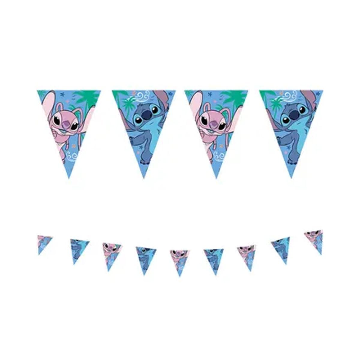 Disney Stitch Party Paper Flag Bunting - 2.3m