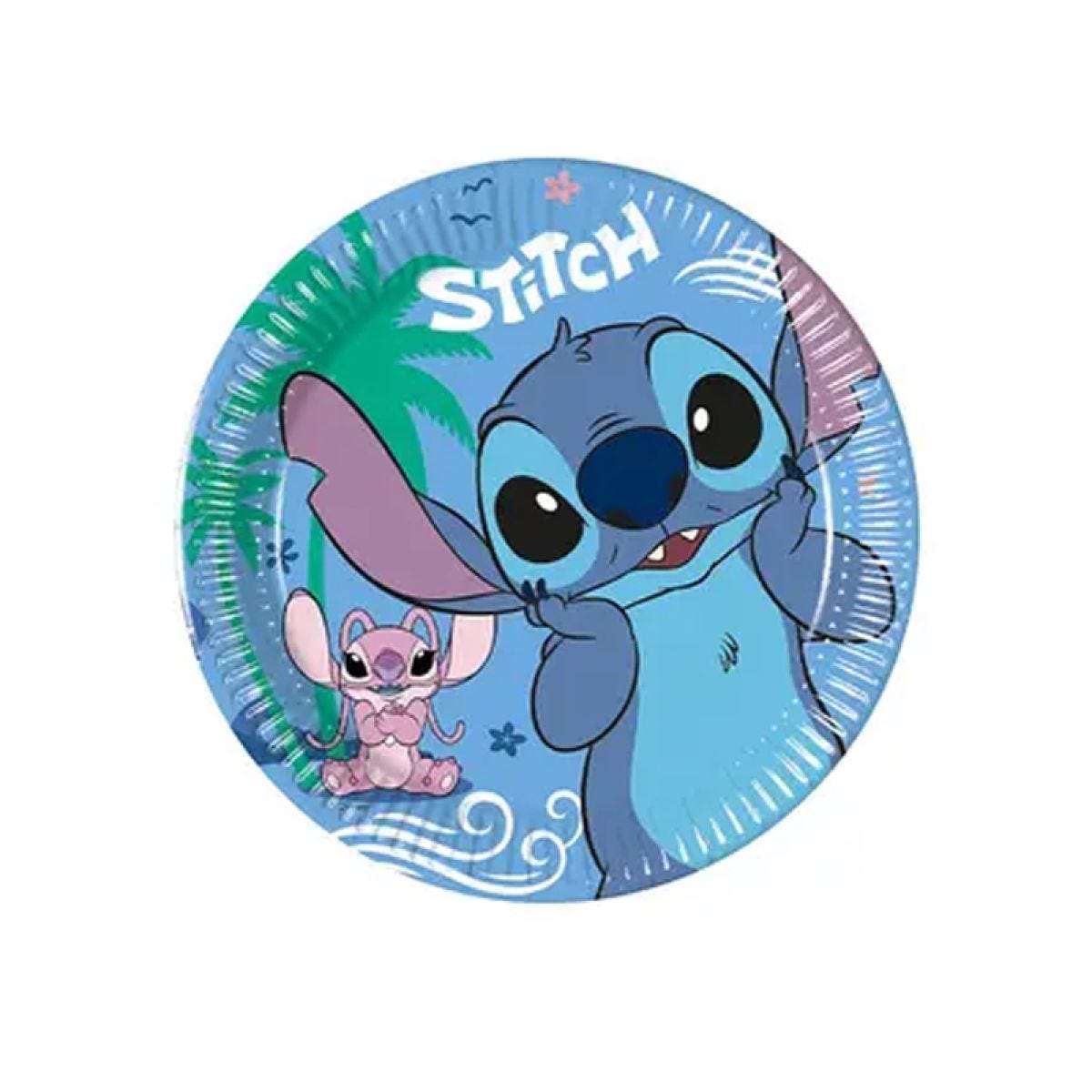 Disney Stitch Party Paper Plates - 23cm (8pk)