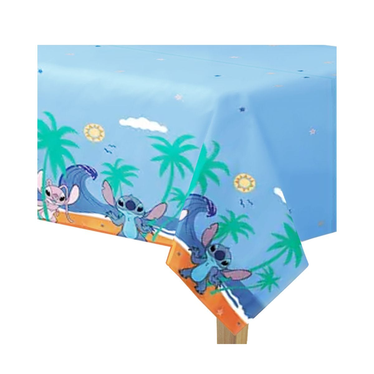 Disney Stitch Party Plastic Tablecover - 1.2m x 1.8m