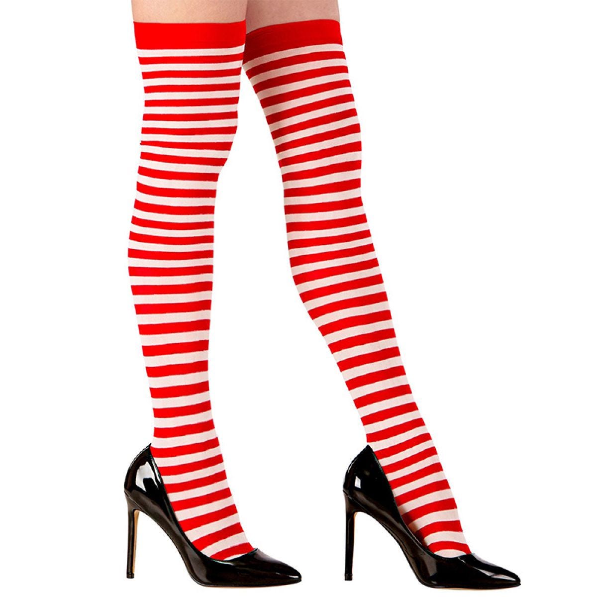Red Striped Stockings