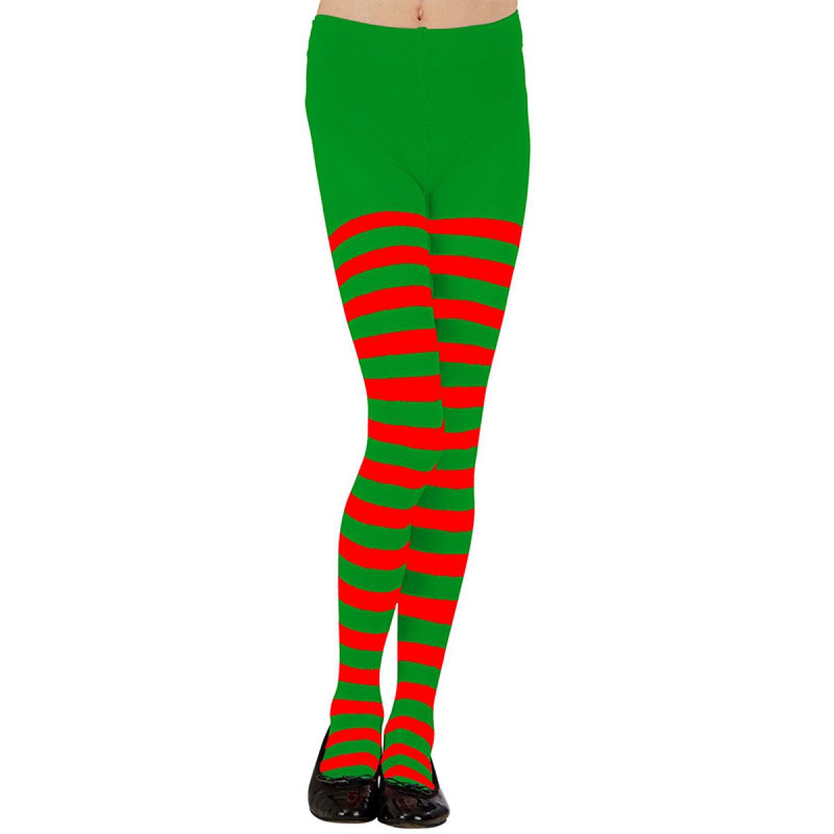 Green & Red Tights - 7-9 Years