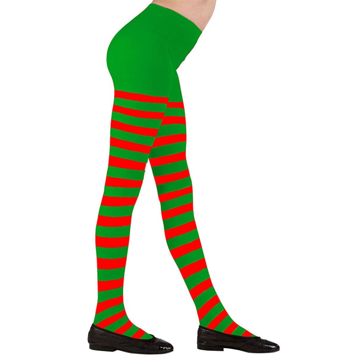 Green & Red Tights - 7-9 Years