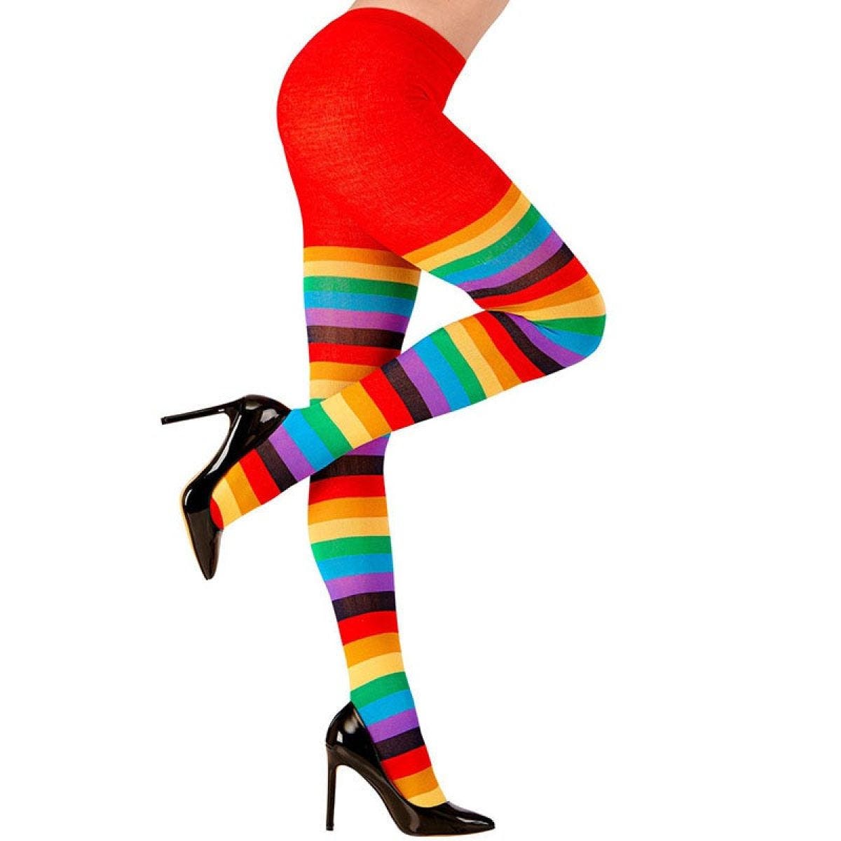 Rainbow Socks Tights - Adult