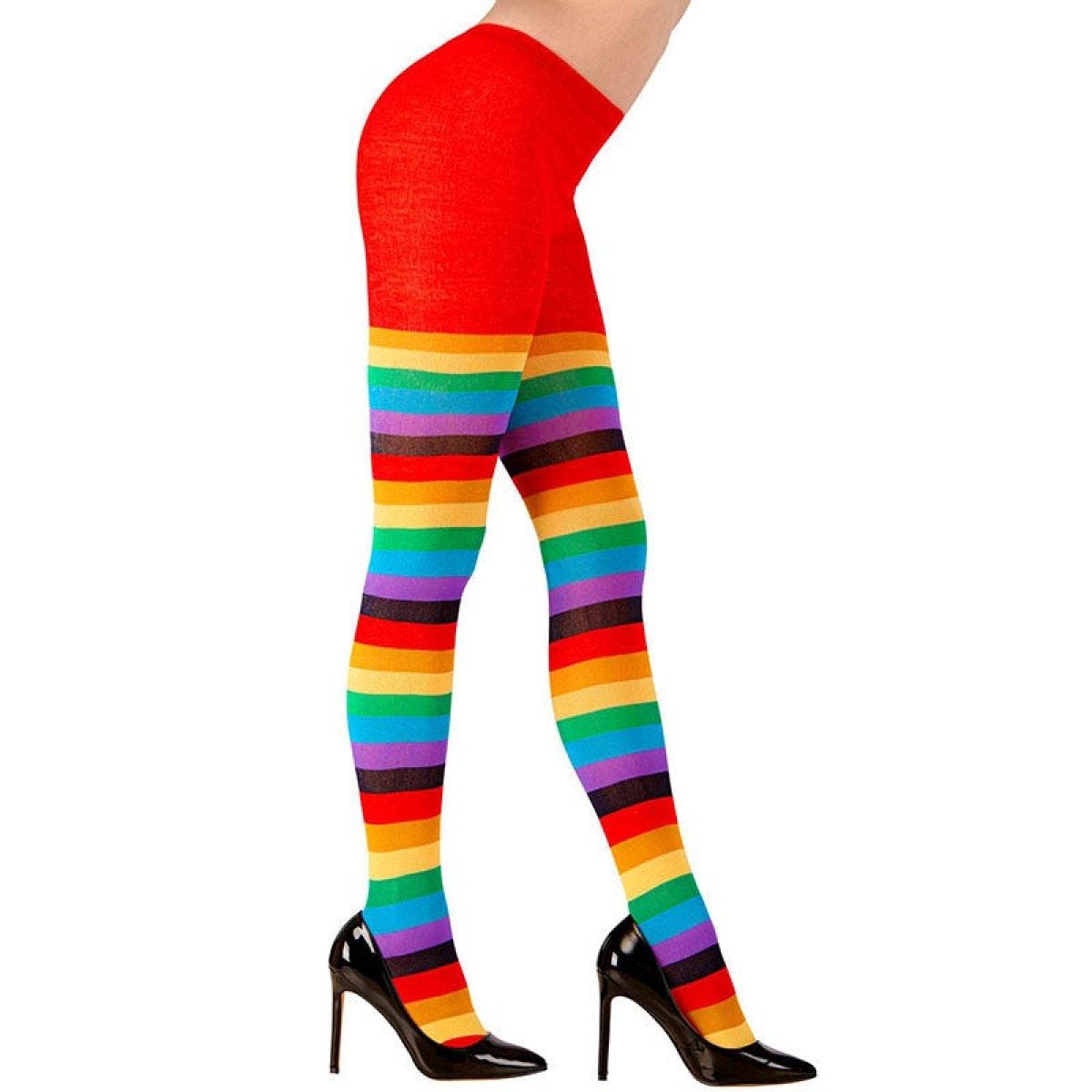 Rainbow Socks Tights - Adult
