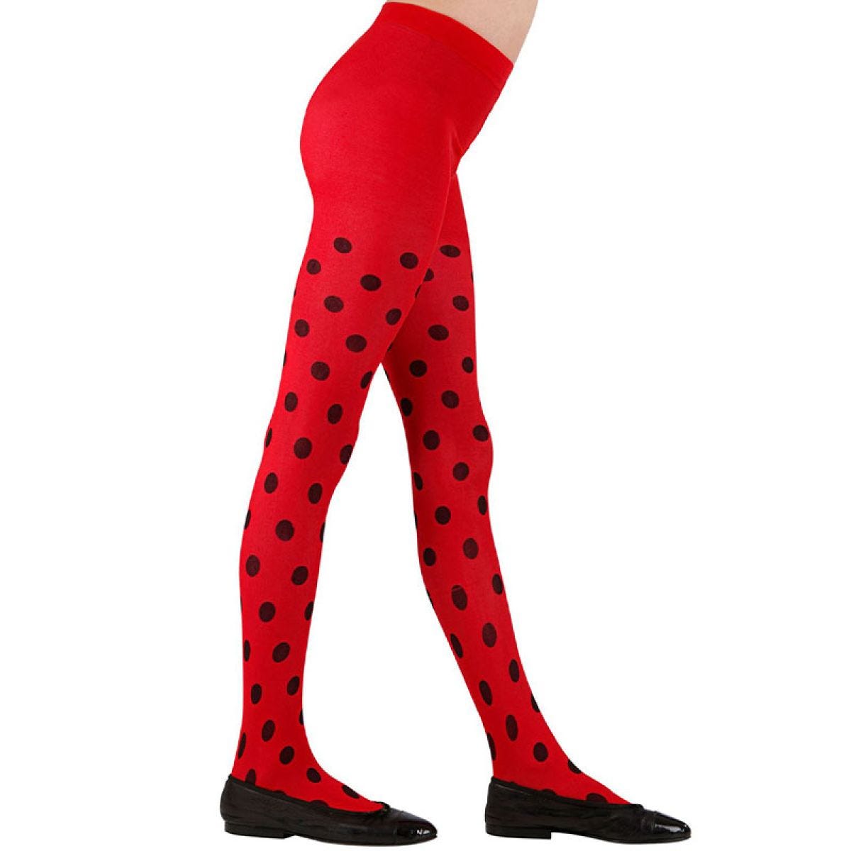 Ladybug Tights - 7-10 Years