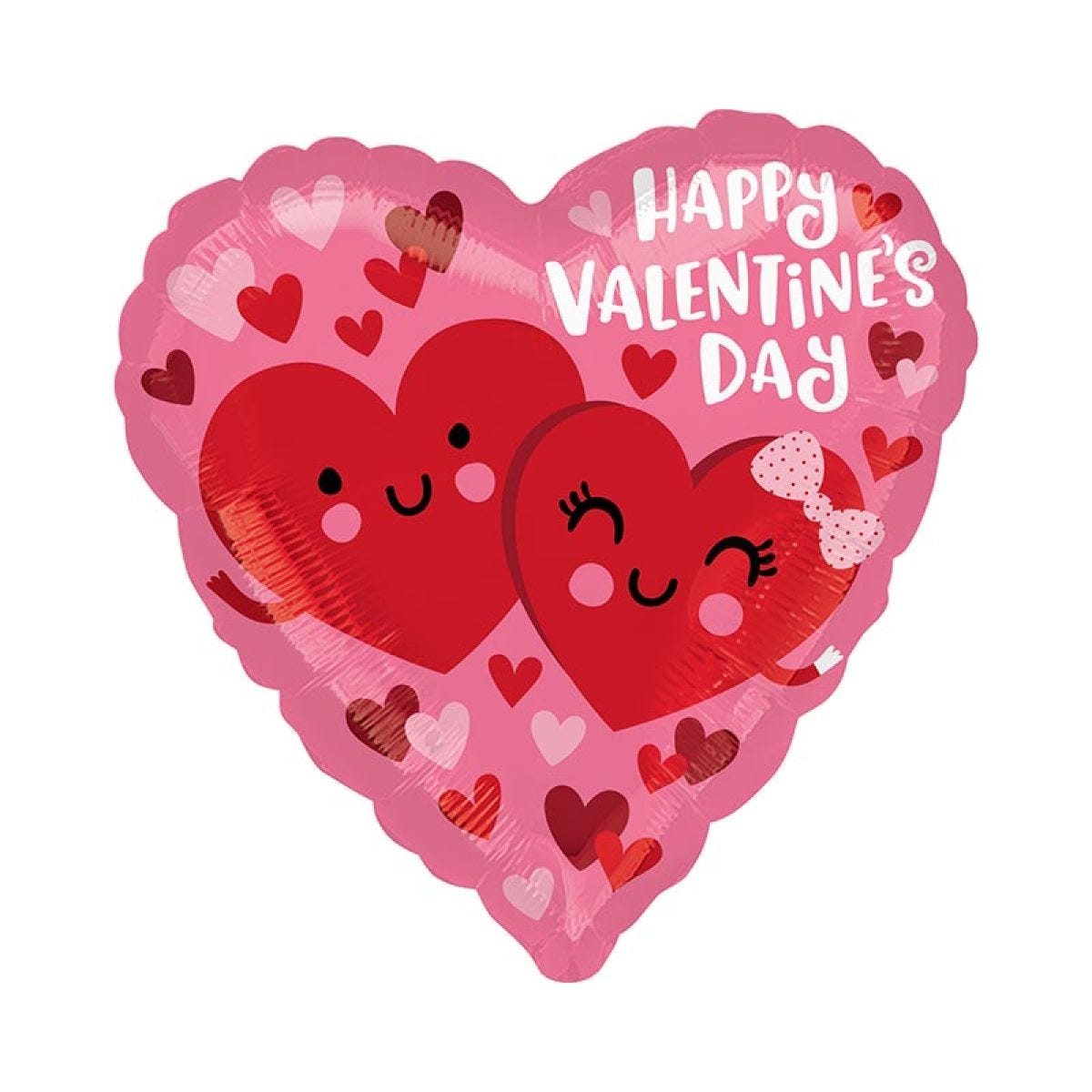Happy Valentine&apos;s Day Hearts in Love Balloon - 18" Foil
