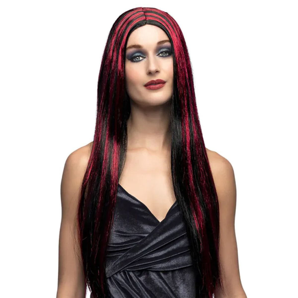 Red & Black Witch Wig