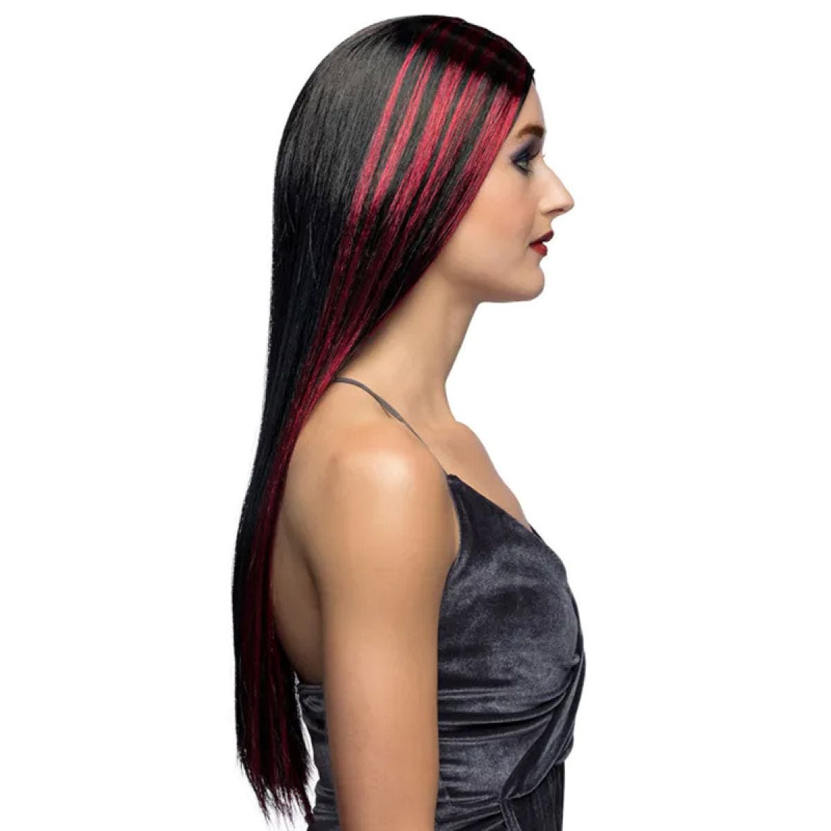 Red & Black Witch Wig