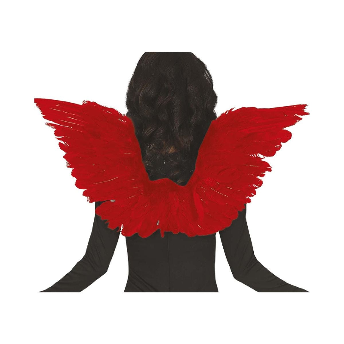 Red Feather Angel Wings - 62cm