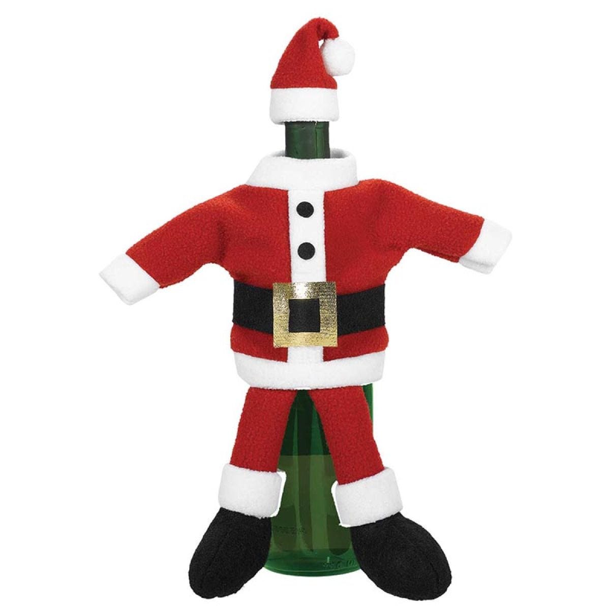 Santa Suit Wine Bottle Jacket