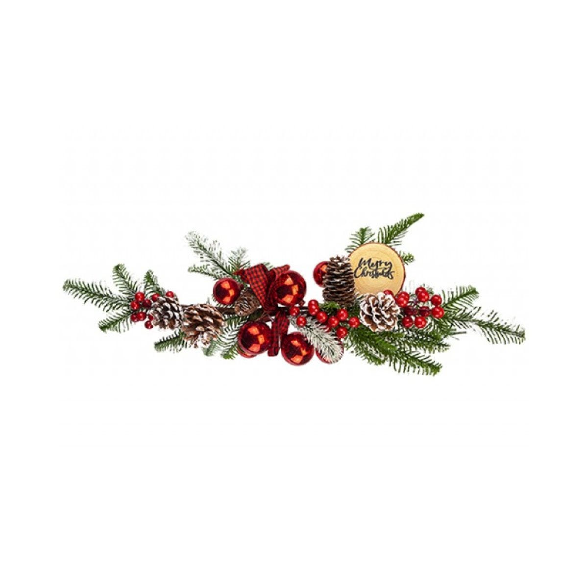 Red Berry and Pine Foliage Swag - 57cm