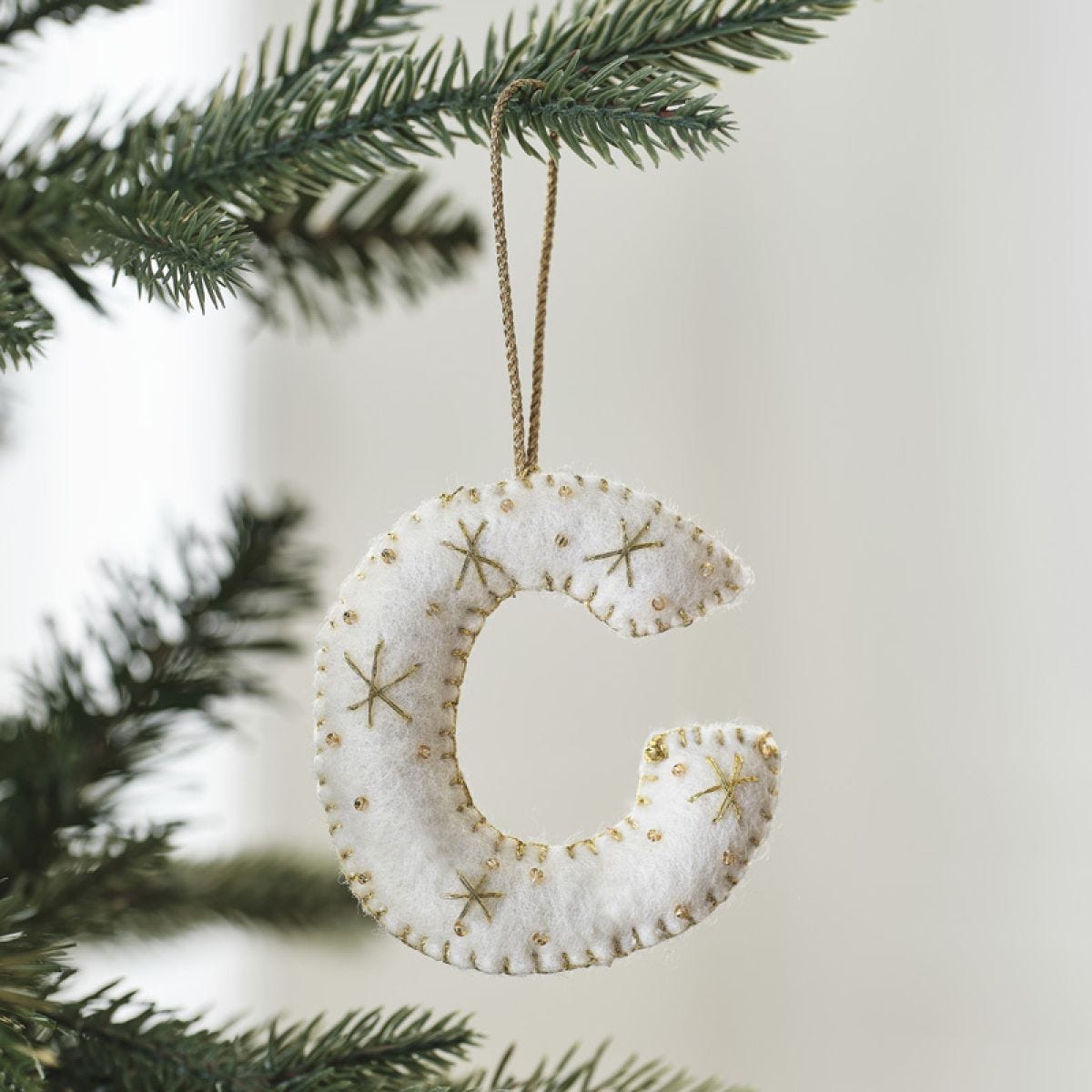 Tree Decorations - Monogram Letters - C