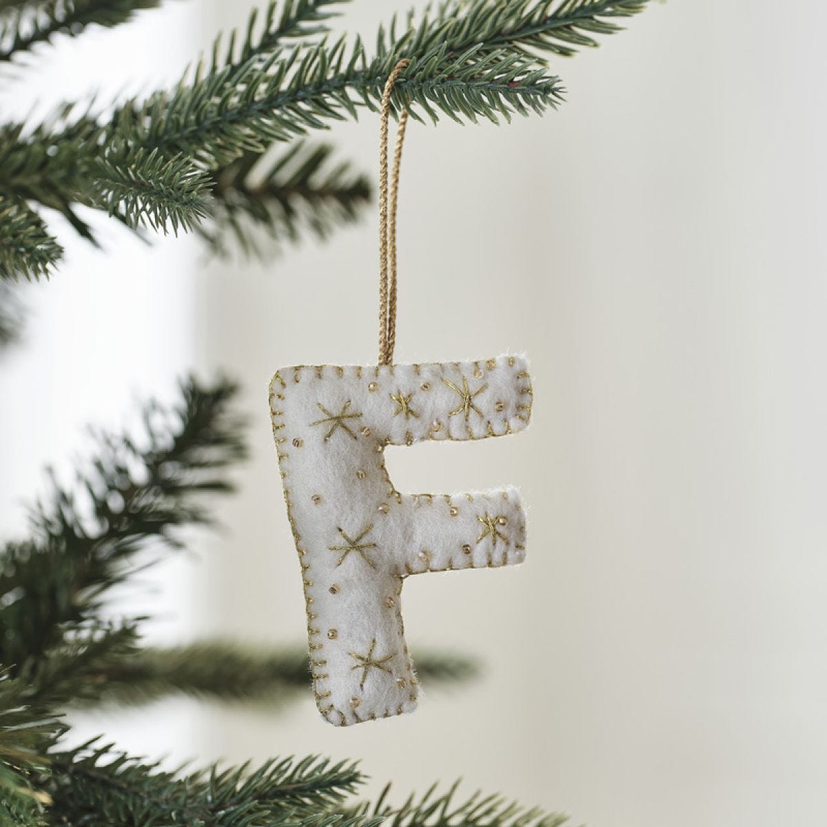 Tree Decorations - Monogram Letters - F