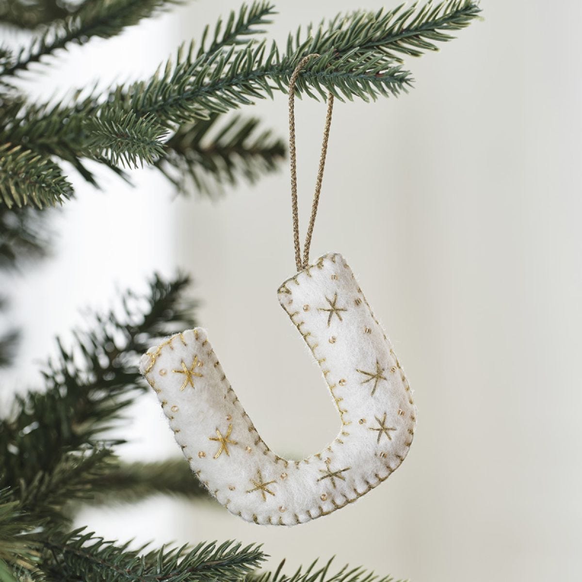 Tree Decorations - Monogram Letters - U