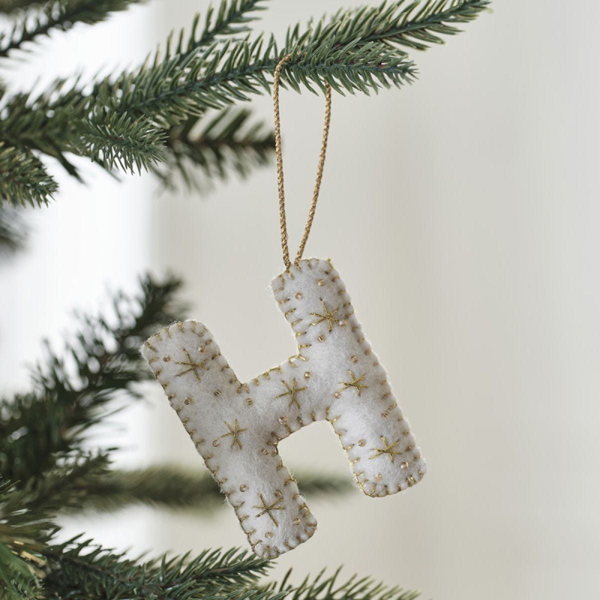 Tree Decorations - Monogram Letters - H