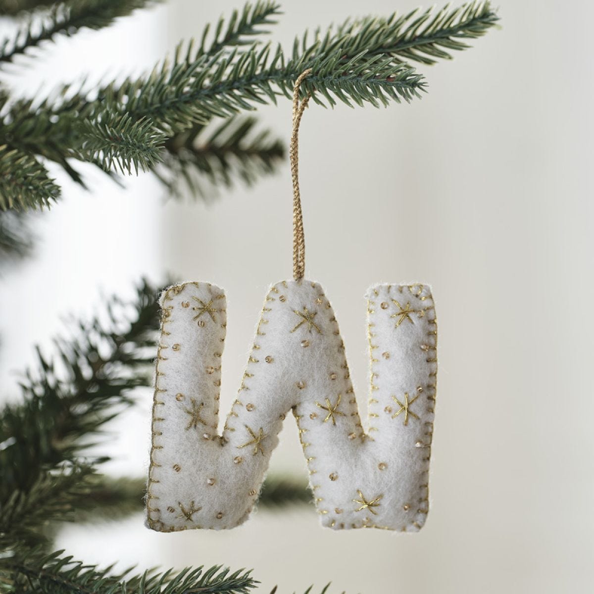 Tree Decorations - Monogram Letters - W