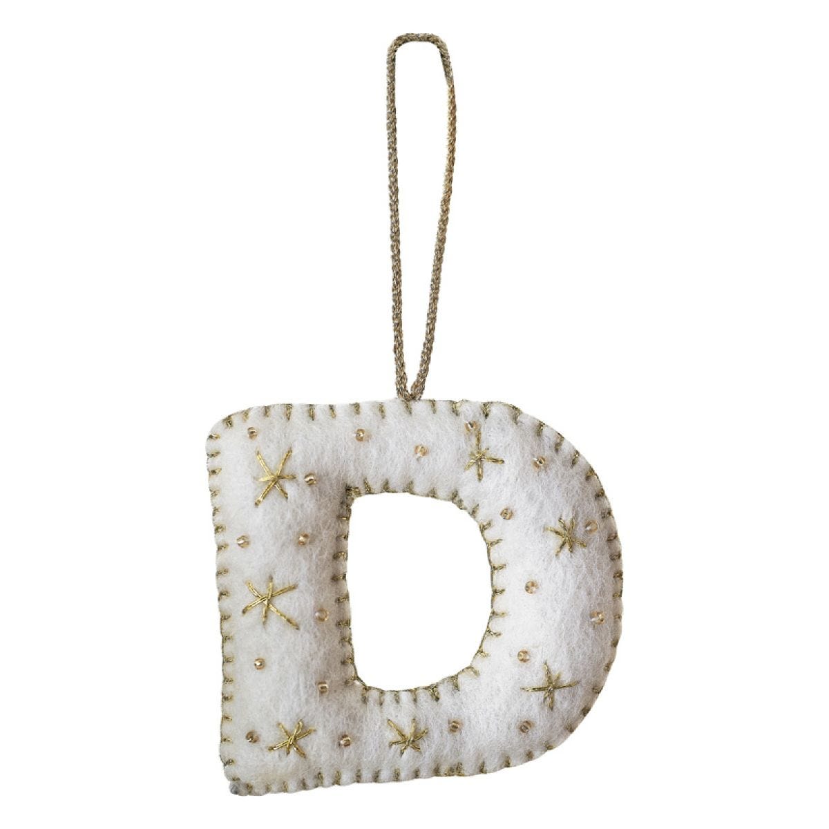 Tree Decorations - Monogram Letters - D