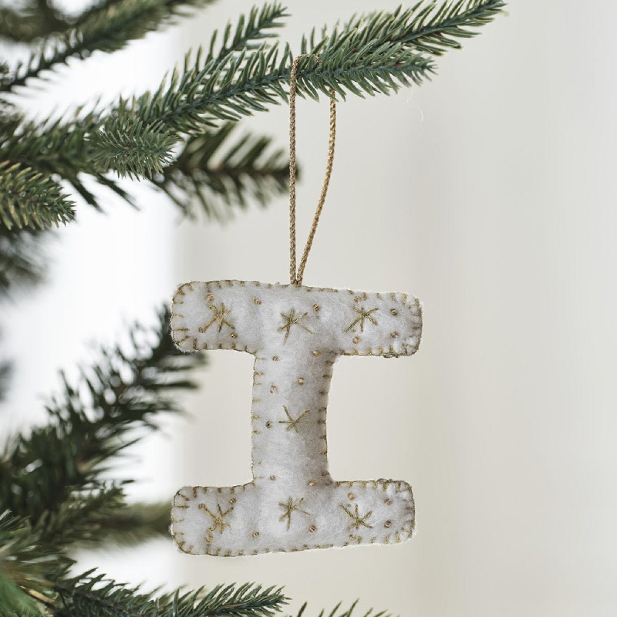 Tree Decorations - Monogram Letters - I