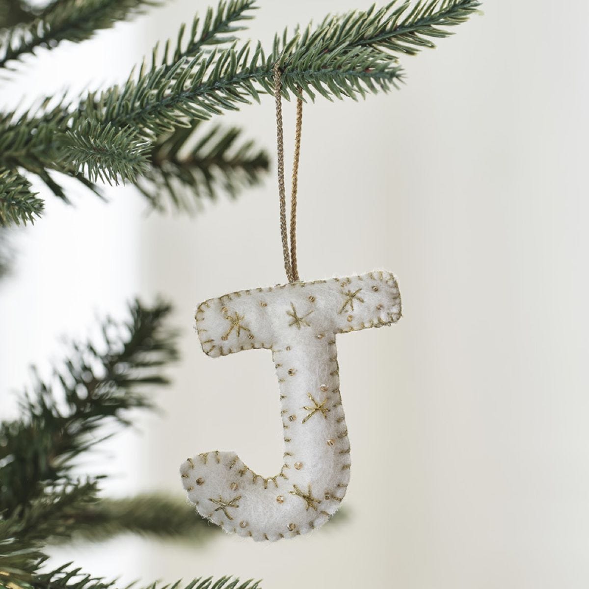 Tree Decorations - Monogram Letters - J