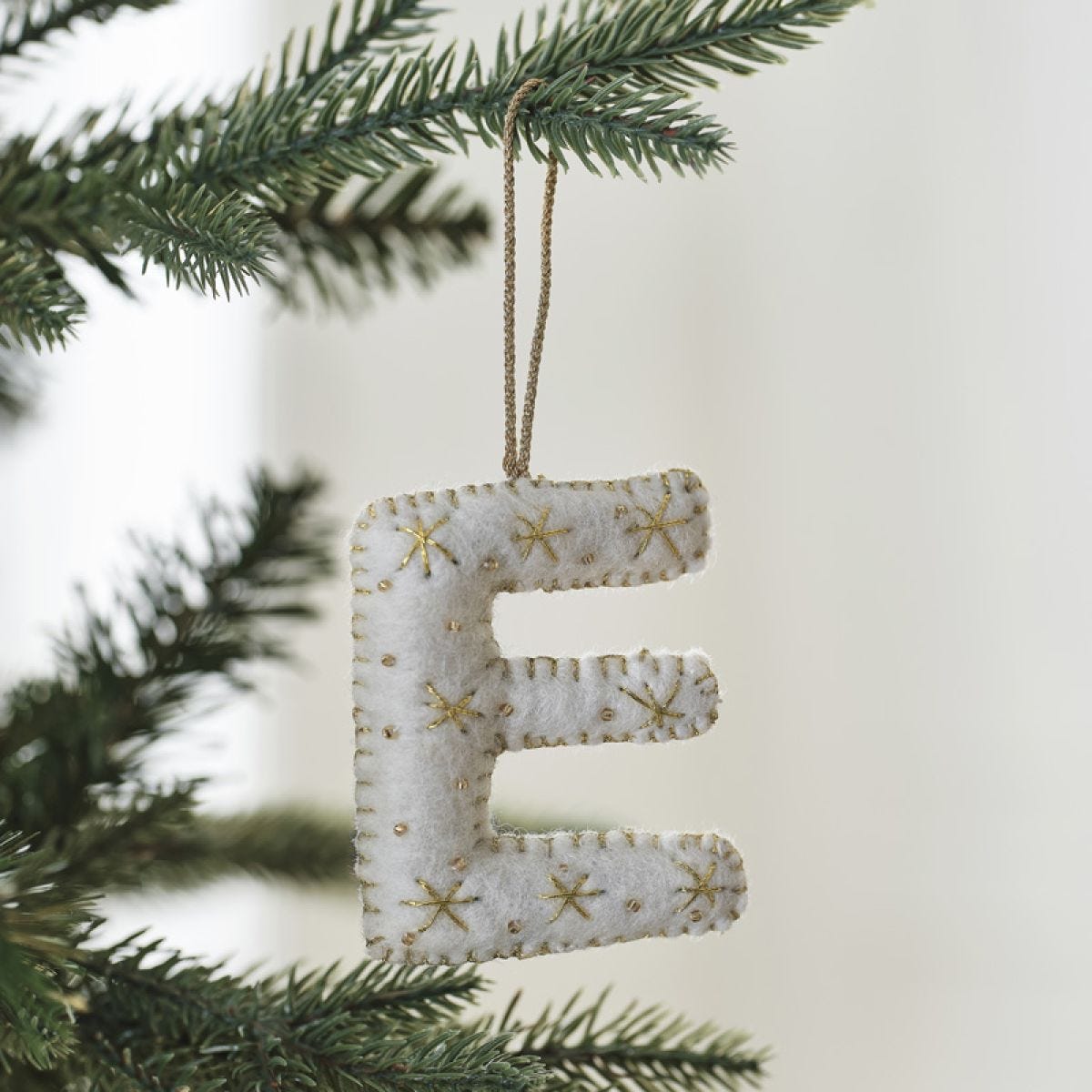 Tree Decorations - Monogram Letters - E