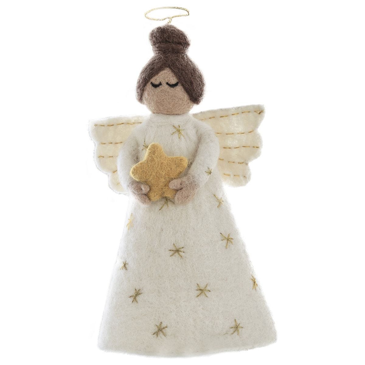 Tree Topper - Felt White Angel