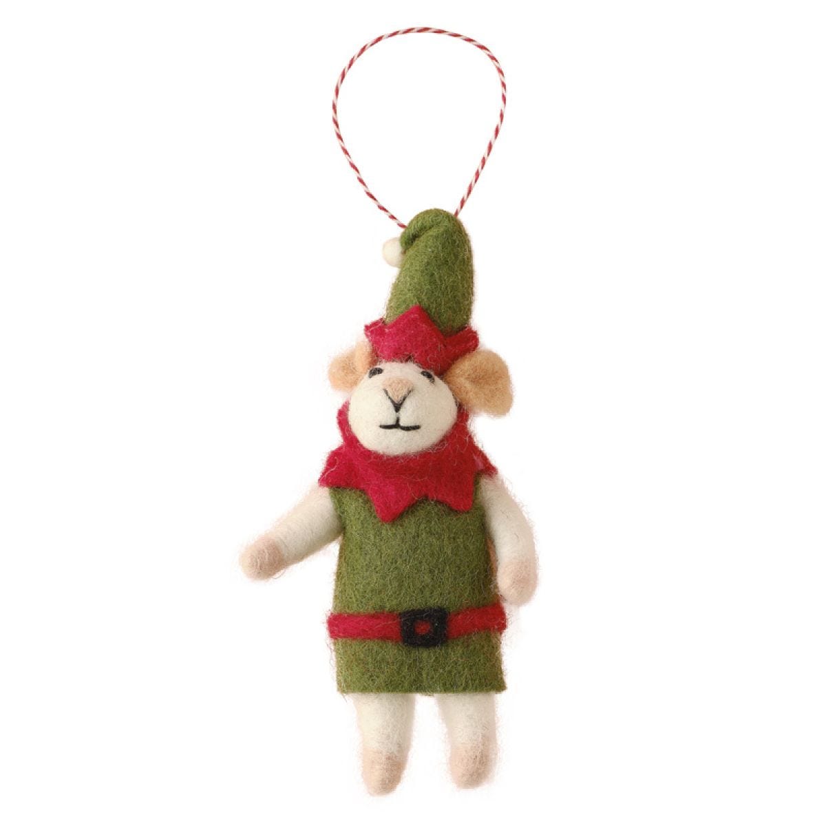 Tree Decorations - Felt Elf Mouse
