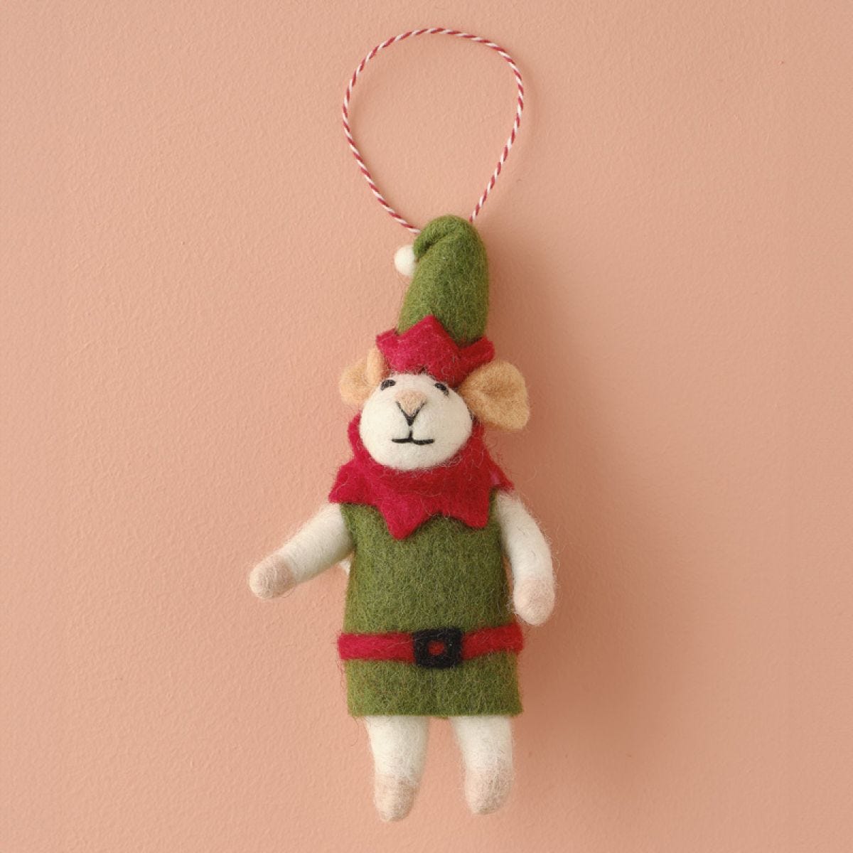 Tree Decorations - Felt Elf Mouse
