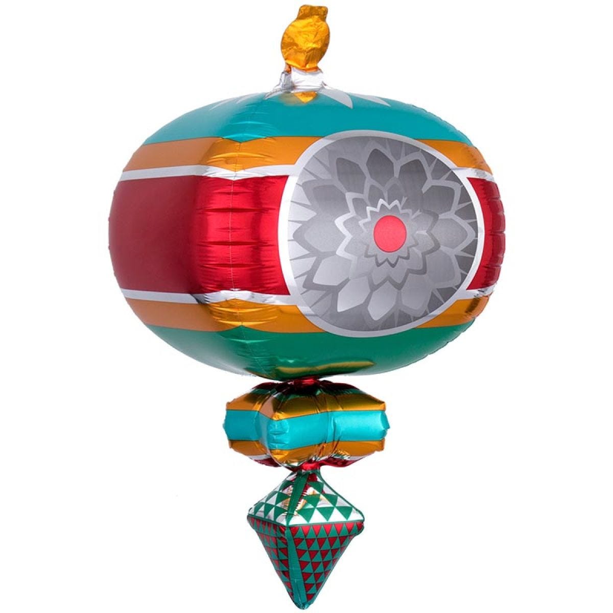 Retro Ornament Balloon - 23" x 13" Foil