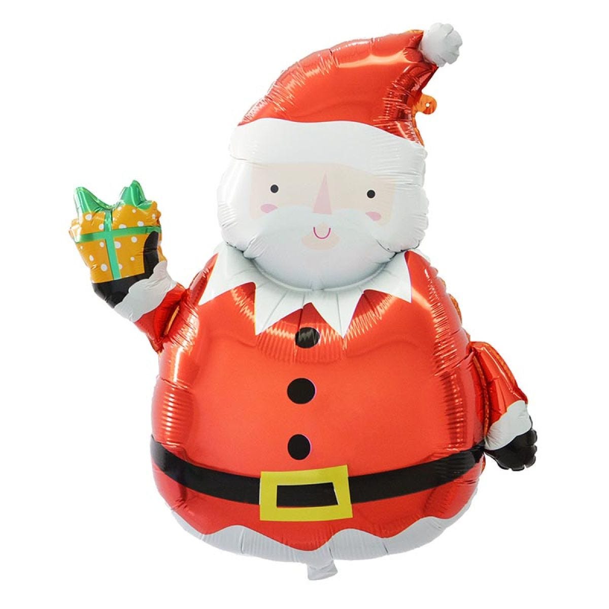 Santa & Gift Supershape Balloon - 28" x 35" Foil