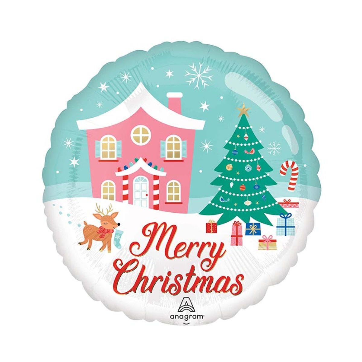 Nostalgic Christmas Wonderland Balloon - 18" Foil