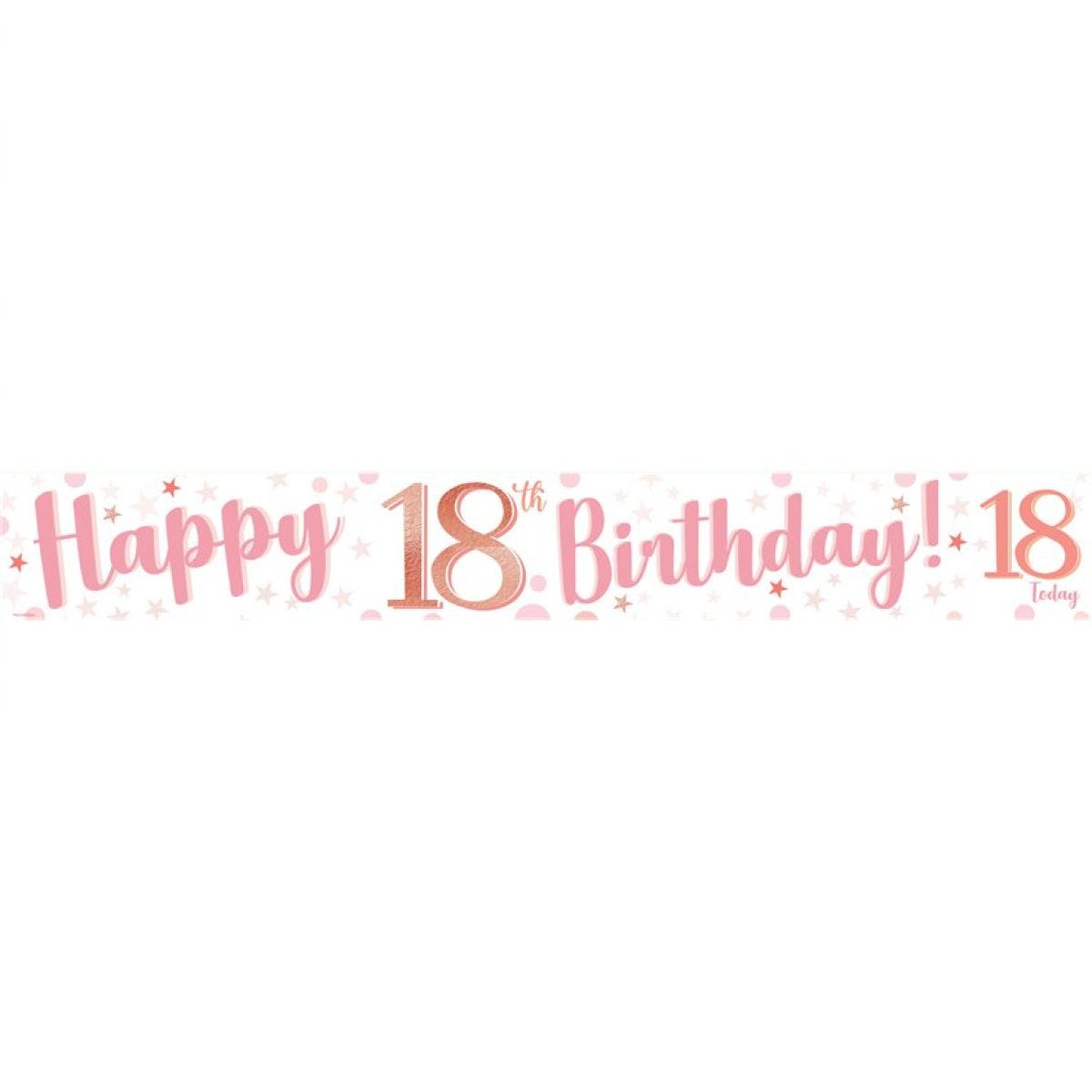 18th Birthday Glitz & Glamour Paper Banners