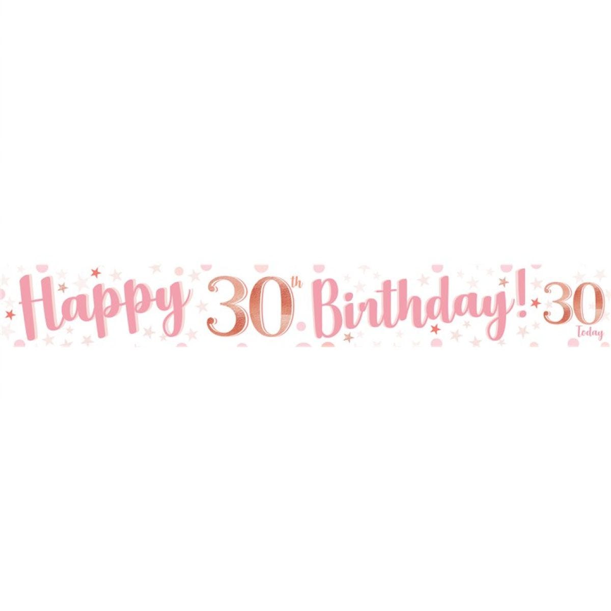 30th Birthday Glitz & Glamour Paper Banners