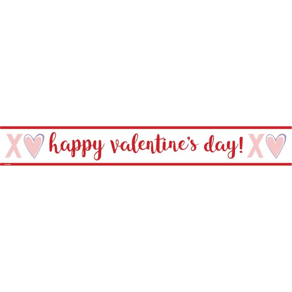 Happy Valentine&apos;s Day Paper Banners - 1m (3pk)