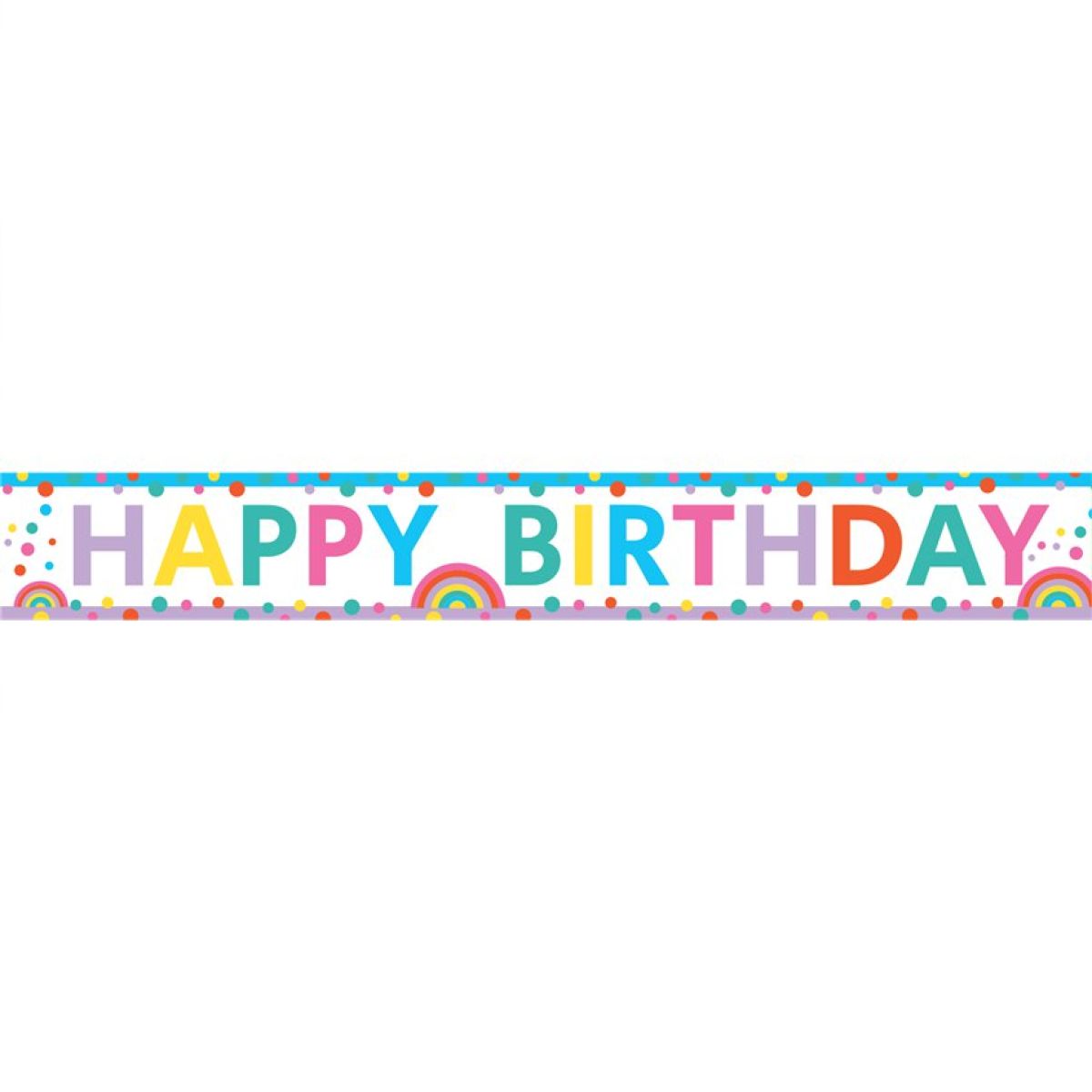 Rainbow Party Paper Banners - 1m (3pk)