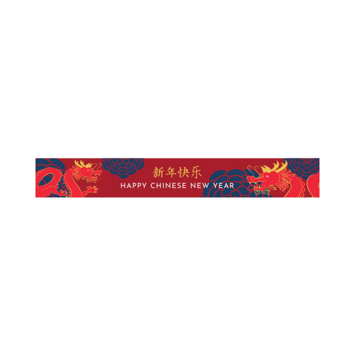 Year of the Dragon Chinese New Year 2024 Banners - 1m (3pk)