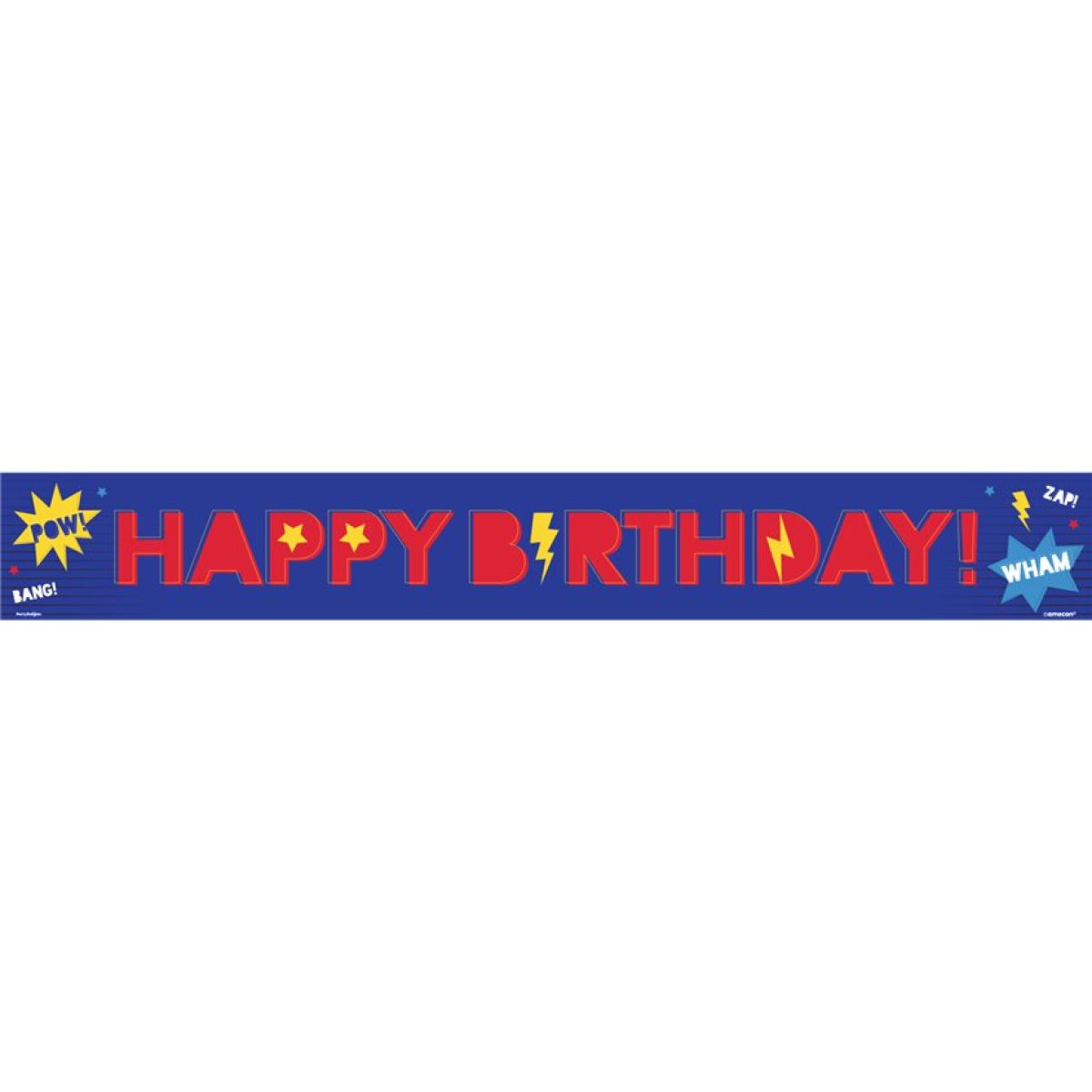 Superhero Paper Birthday Banners (3pk)