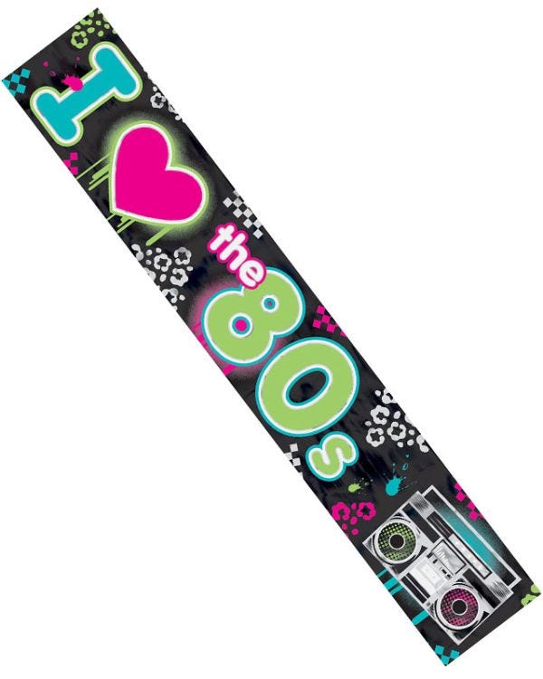 Totally 80s Foil Banner - 7.6m