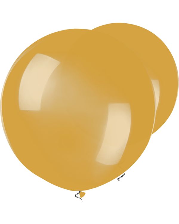 Gold Balloons - 17&quot; Latex (50pk)