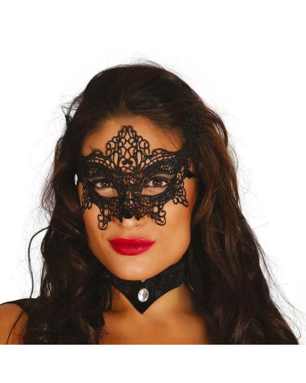 Black Lace Butterfly Mask