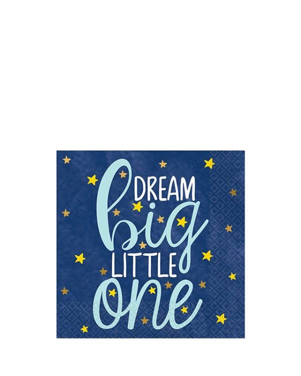 Twinkle Little Star Beverage Paper Napkins 25cm (16pk)