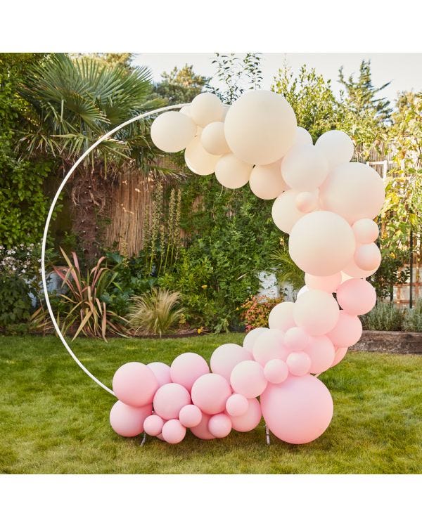 Nude and Pink Balloon Arch Kit - 75 Balloons