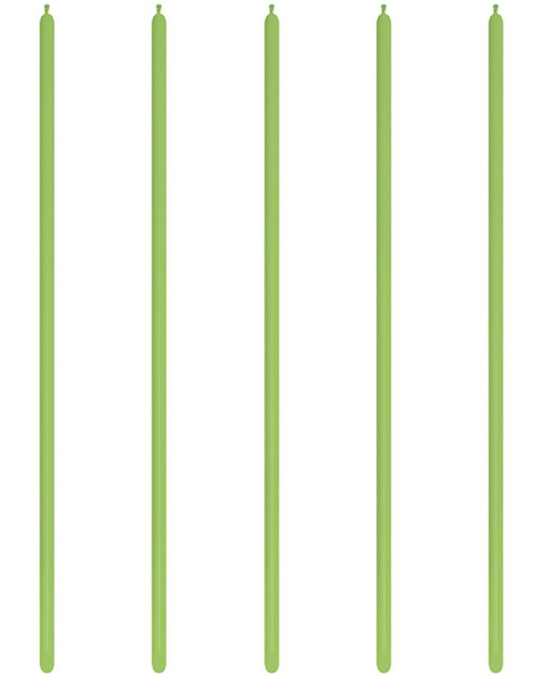 160 Modelling Latex Balloons Fashion Lime Green  (100pk)