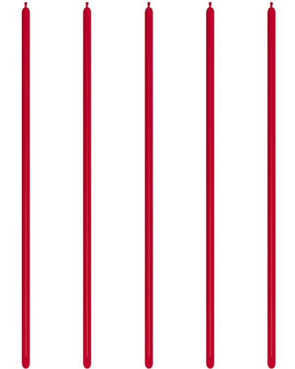 160 Modelling Latex Balloons Fashion Red (100pk)